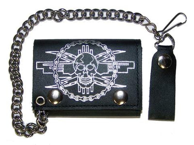 Skull wallet and chain