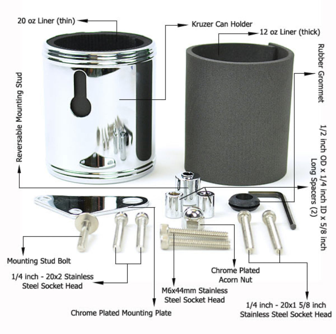 Kruzer Kaddy- Black (handlebar mount)