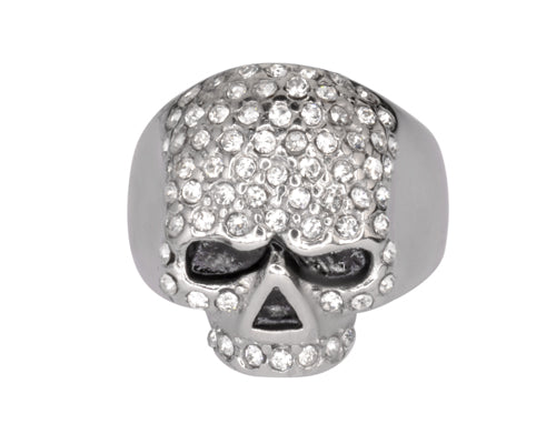 Bling Flat Head Skull