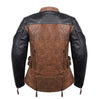 Ladies Black & Brown Leather Jacket