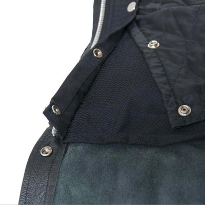 Four pocket leather Chaps, Black- Men or Women