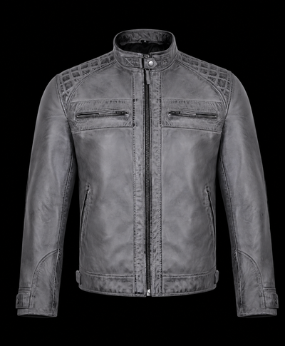 Men’s Lambskin Distressed Leather