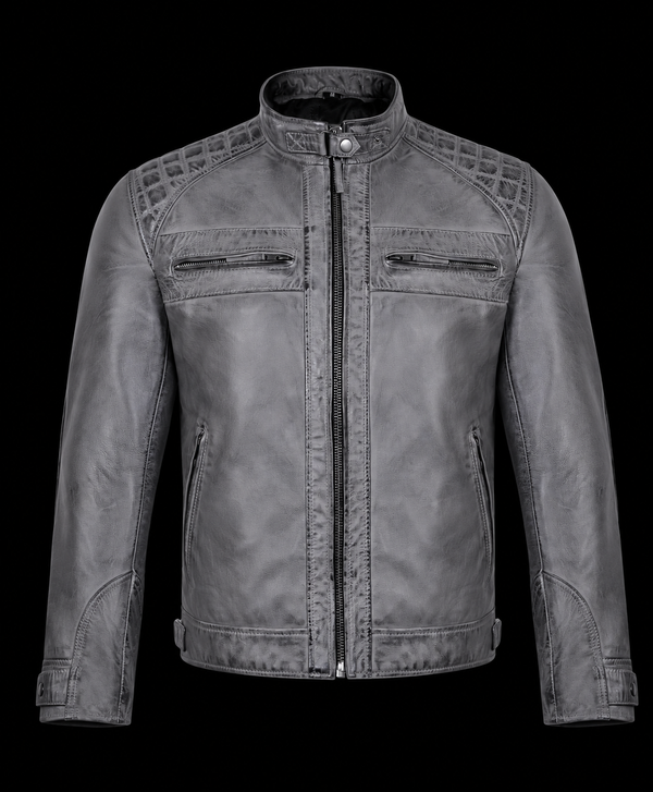 Men’s Lambskin Distressed Leather