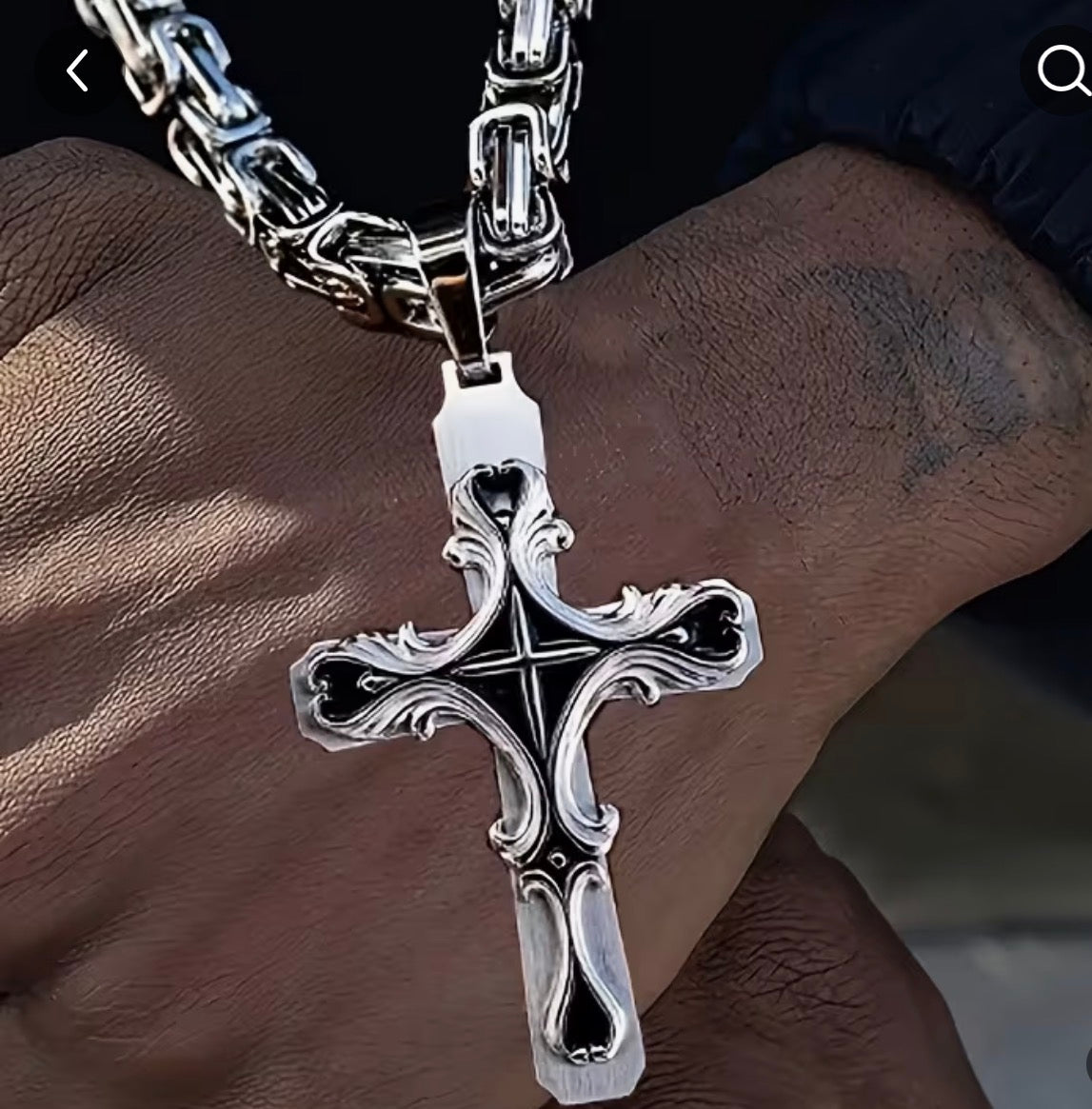 Ornate Cross Chain