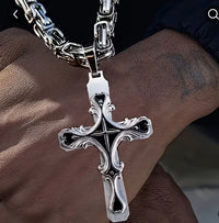 Ornate Cross Chain Necklace