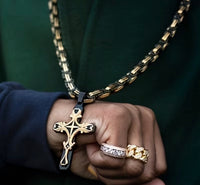 Ornate Cross Chain Necklace