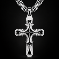 Ornate Cross Chain Necklace