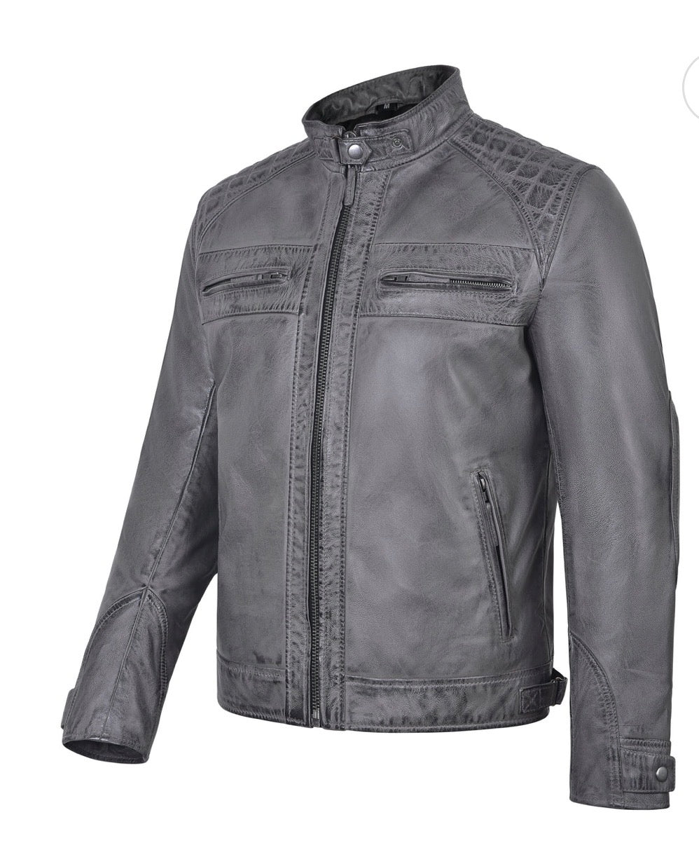 Men’s Lambskin Distressed Leather