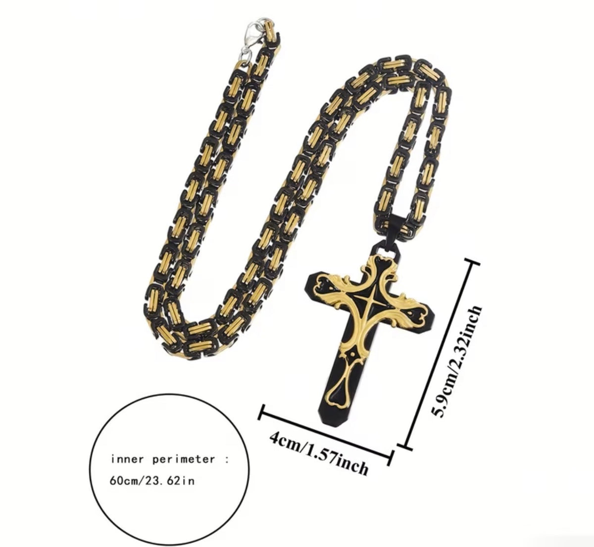 Ornate Cross Chain