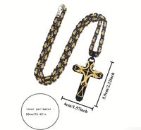 Ornate Cross Chain Necklace