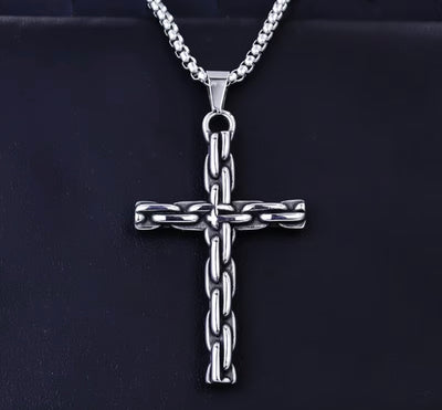 Road Warrior Cross Necklace