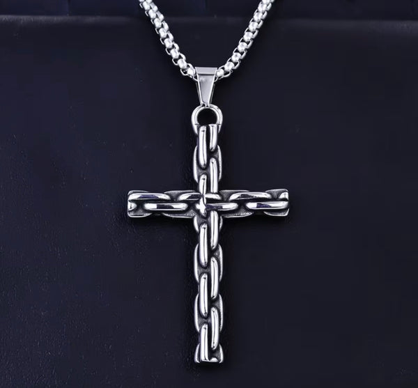 Road Warrior Cross Necklace