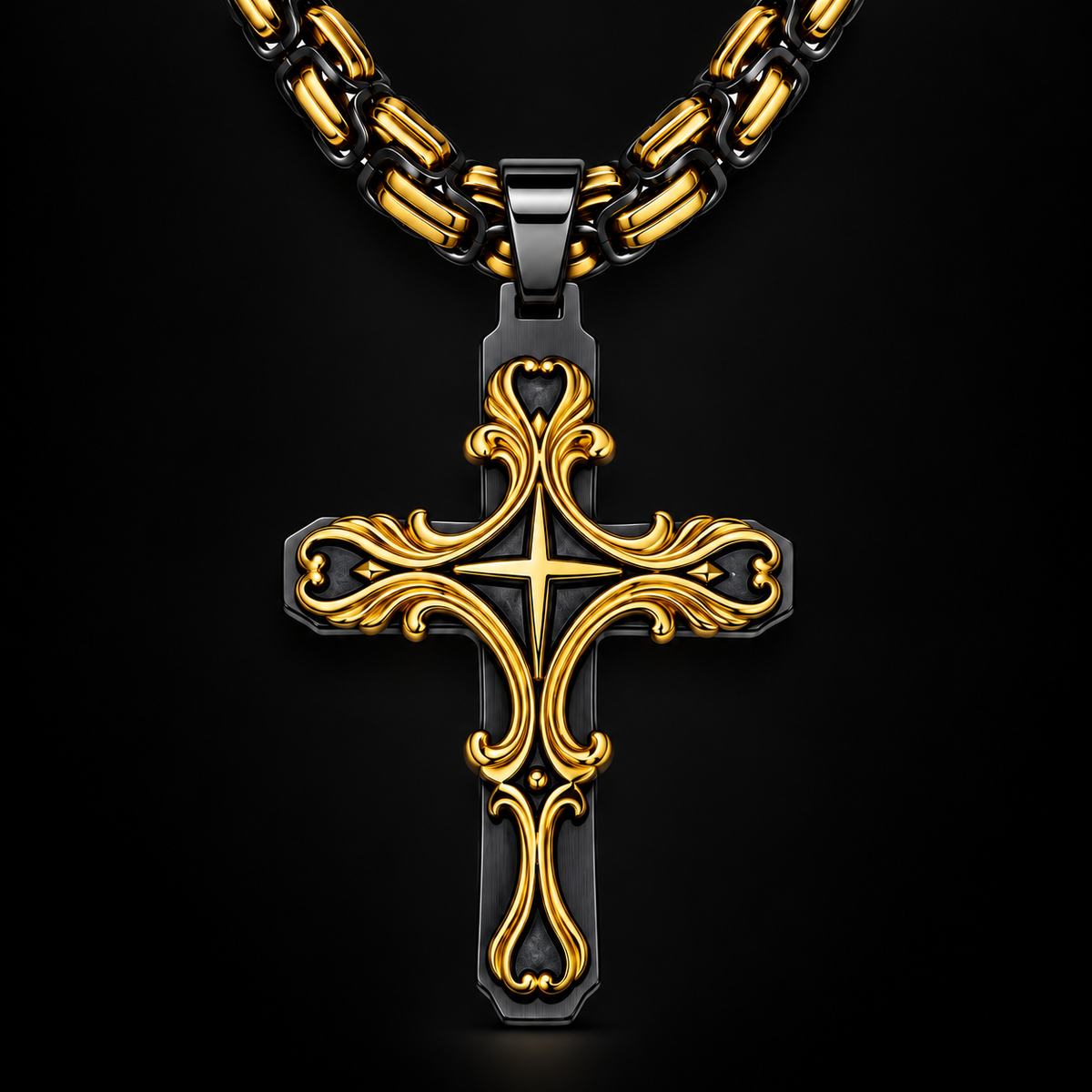 Ornate Cross Chain