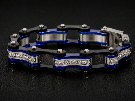 Two Tone Black and Candy Blue