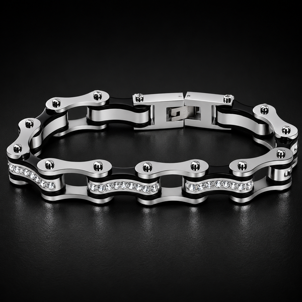 Two Tone Silver and Black