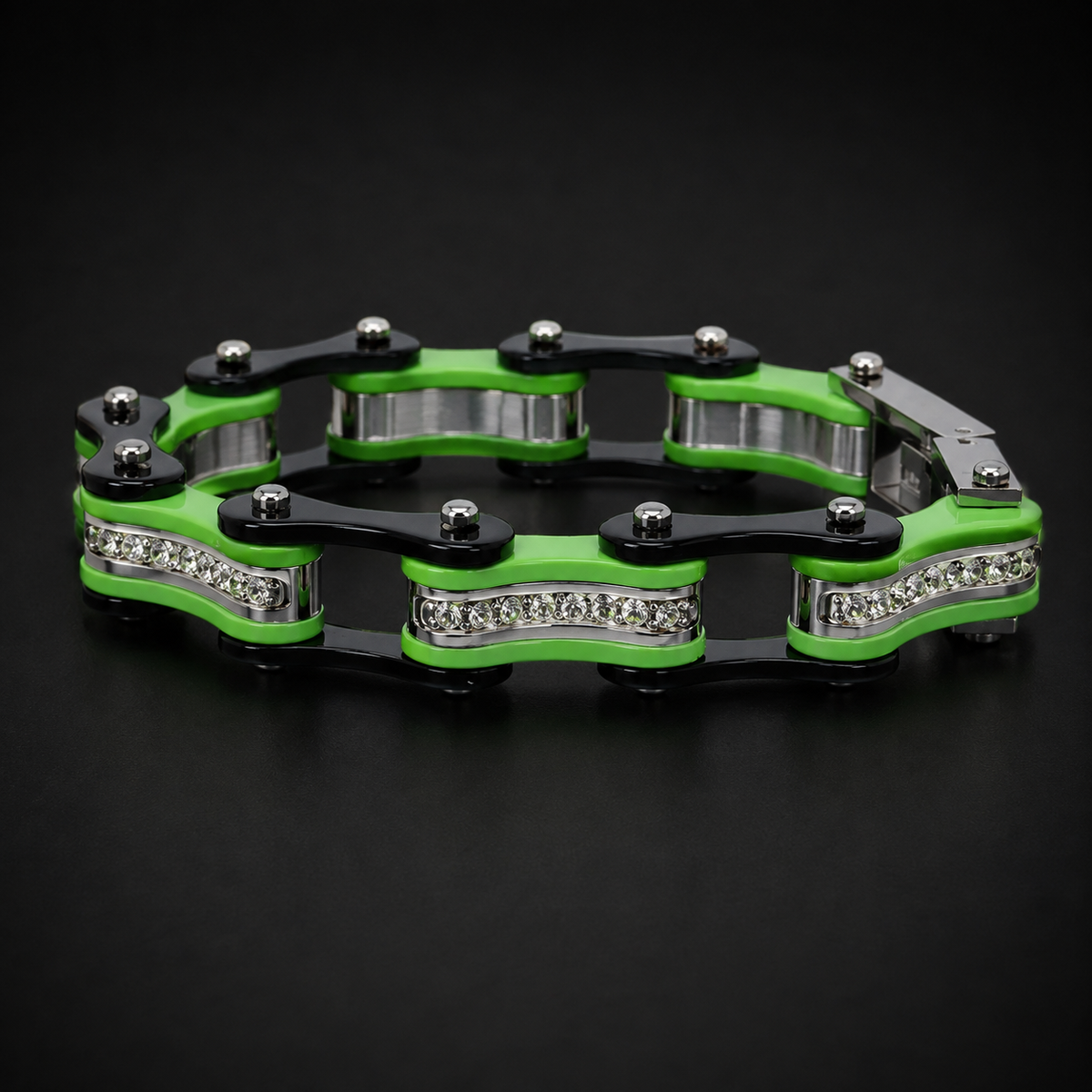 Two Tone Black and Lime Green