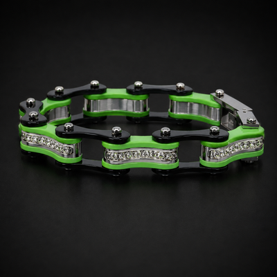 Two Tone Black and Lime Green