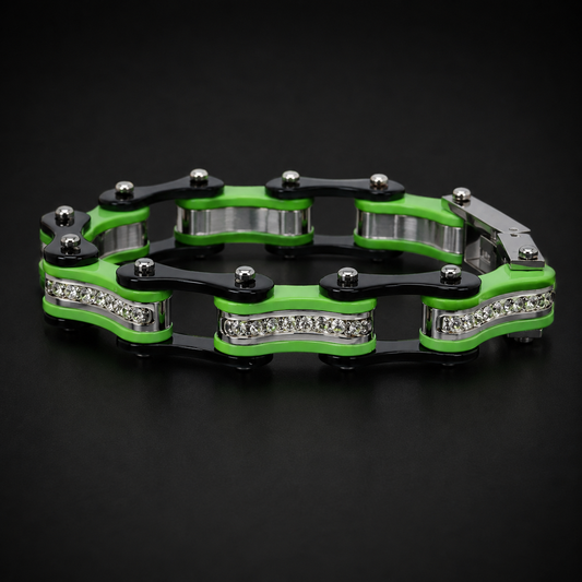 Two Tone Black and Lime Green