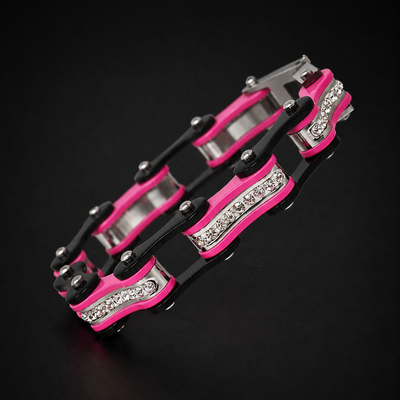Two Tone Black and Pink
