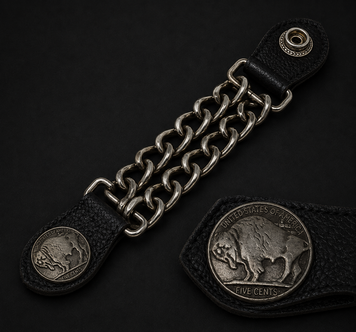 Buffalo Nickel vest extender