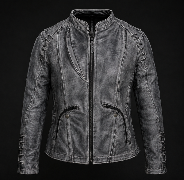 Ladies Acid Wash Goatskin Leather