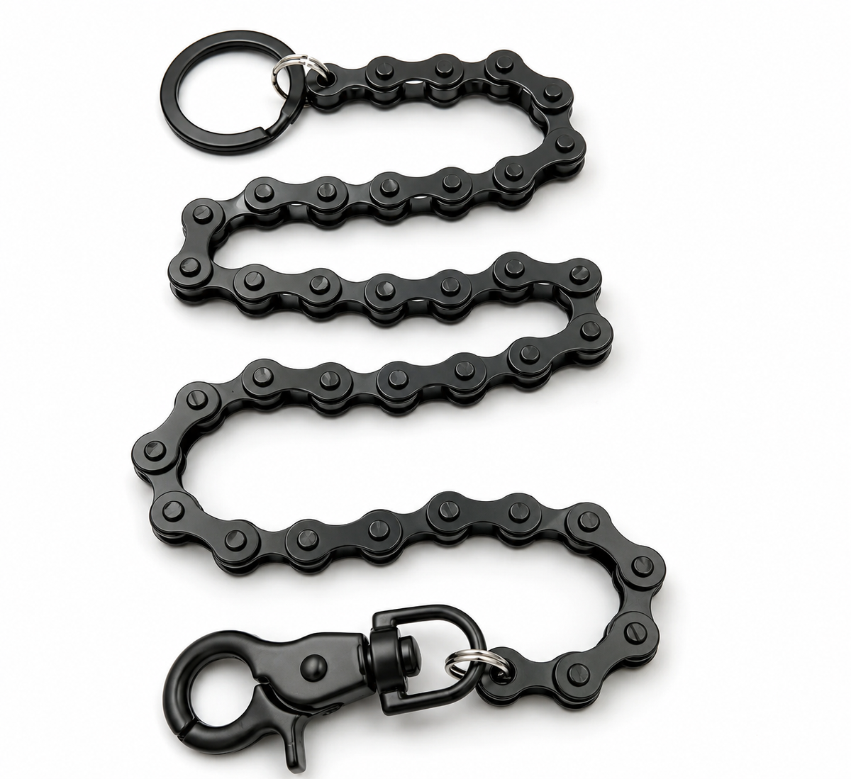 Matte Black Wallet Chain