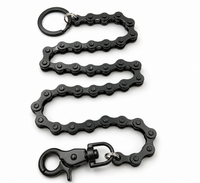 Matte Black Wallet Chain