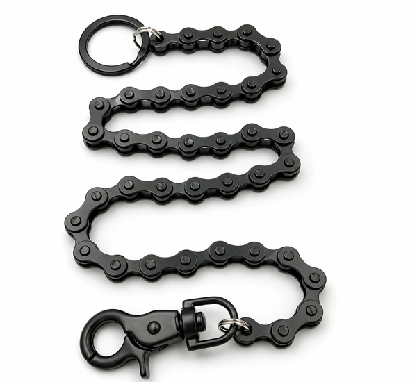 Matte Black Wallet Chain