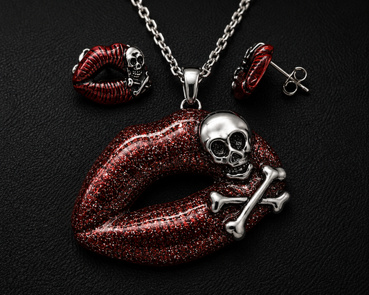 Toxic Skull Lips Set