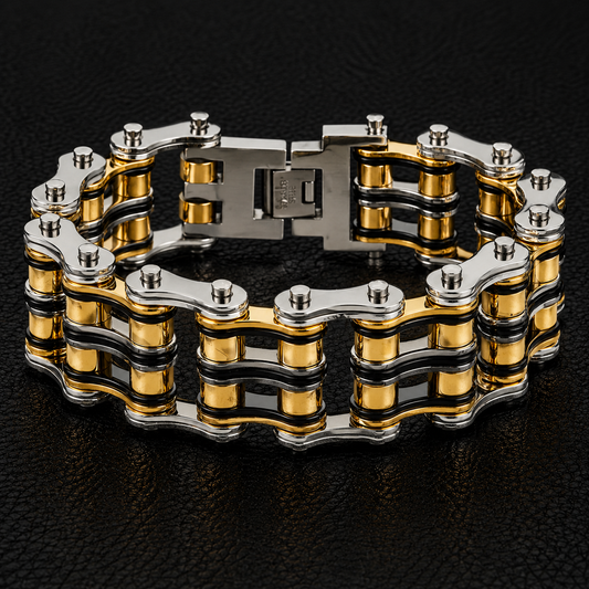 GOLD/BLACK/SILVER WIDE