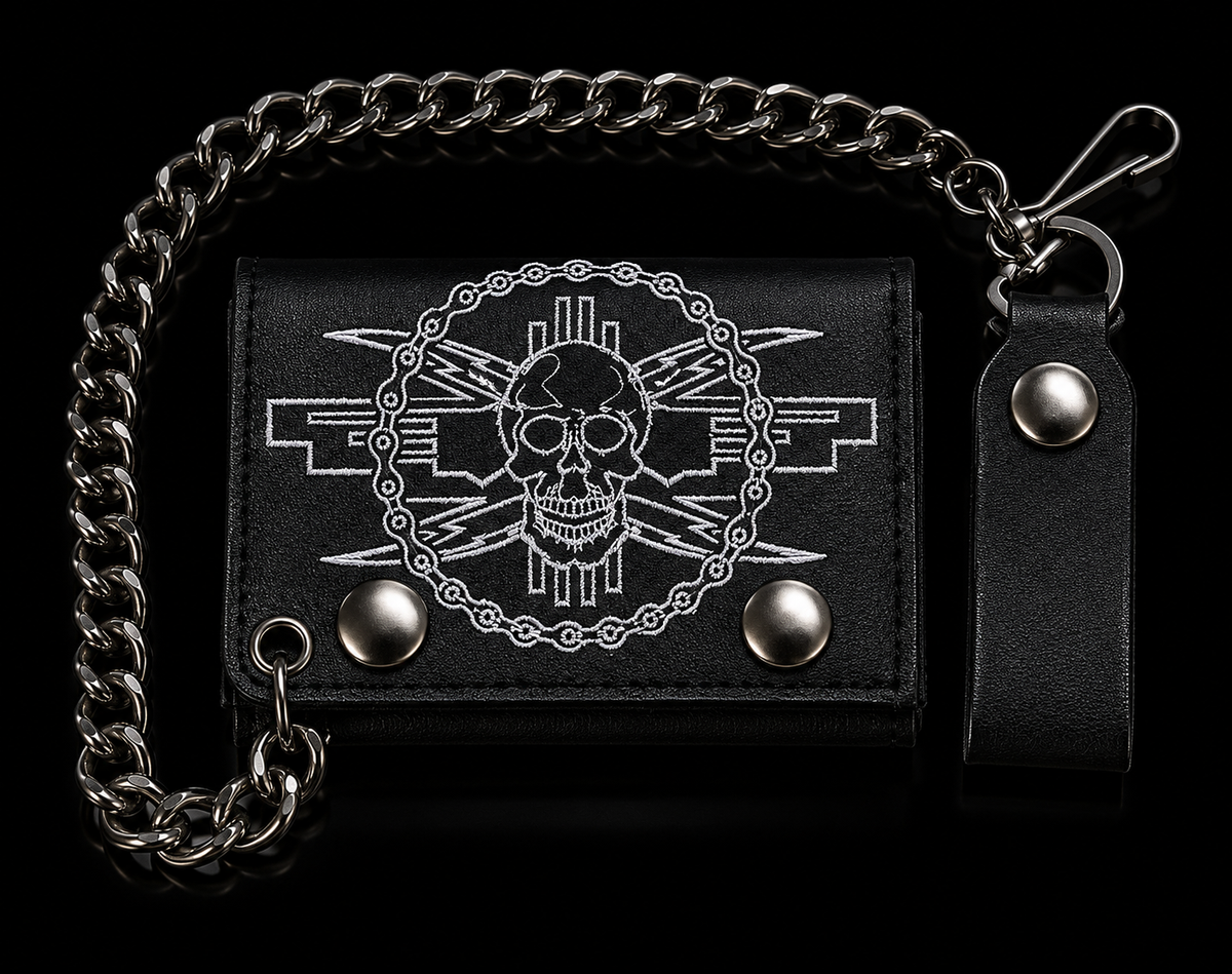 Skull wallet and chain