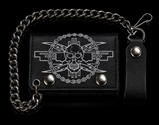 Skull wallet and chain