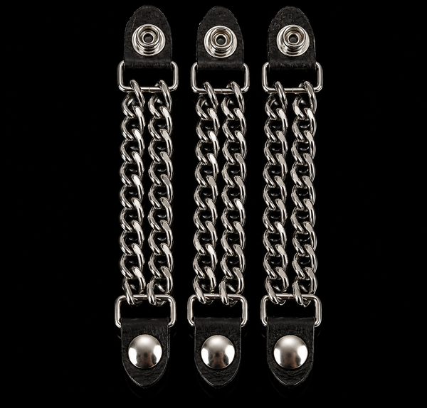 Silver Button Vest Extenders