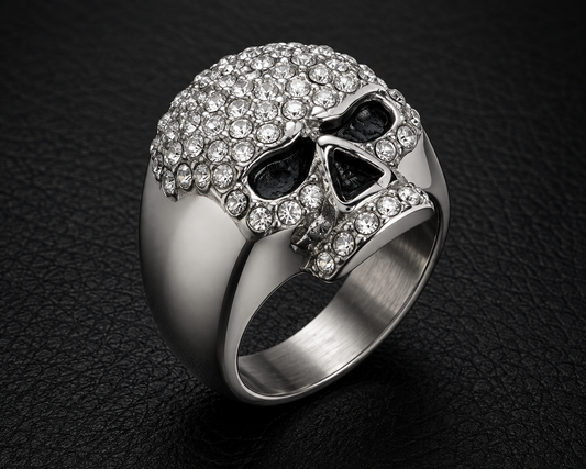 Bling Flat Head Skull