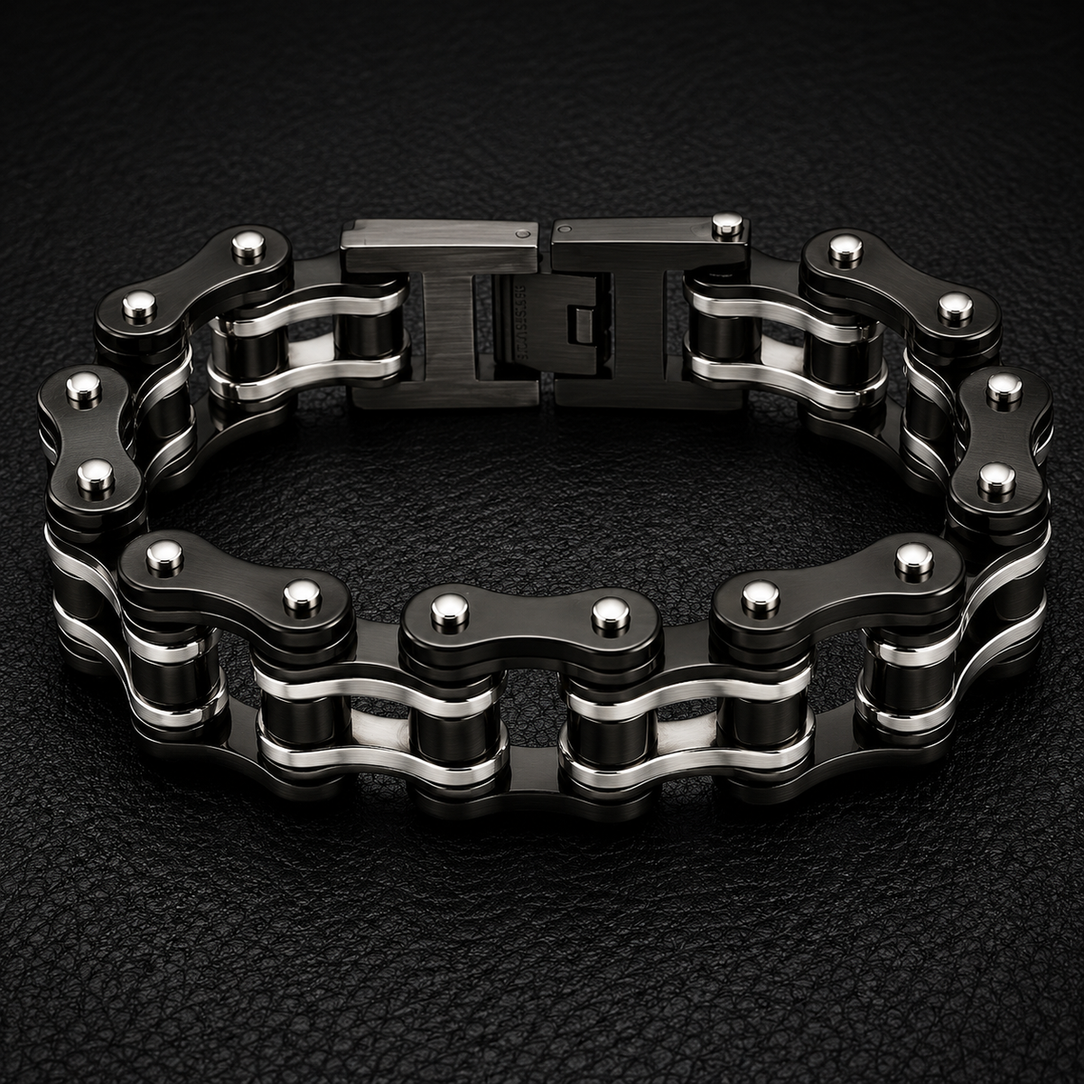 BLACK WITH SILVER