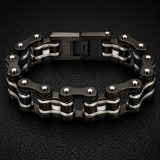 BLACK WITH SILVER
