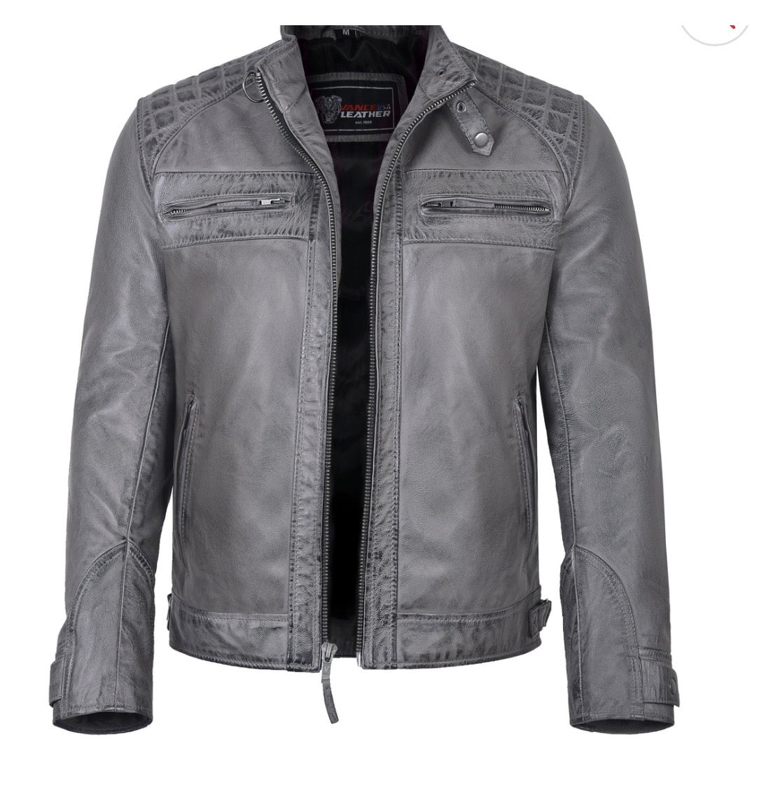 Men’s Lambskin Distressed Leather