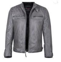 Men’s Lambskin Distressed Leather