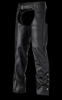 Classic Biker Leather Chaps – Men or Women