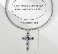 Ornate Cross Chain Necklace