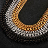 10mm & 13mm wide  Miami Cuban chain with CZ bling closure