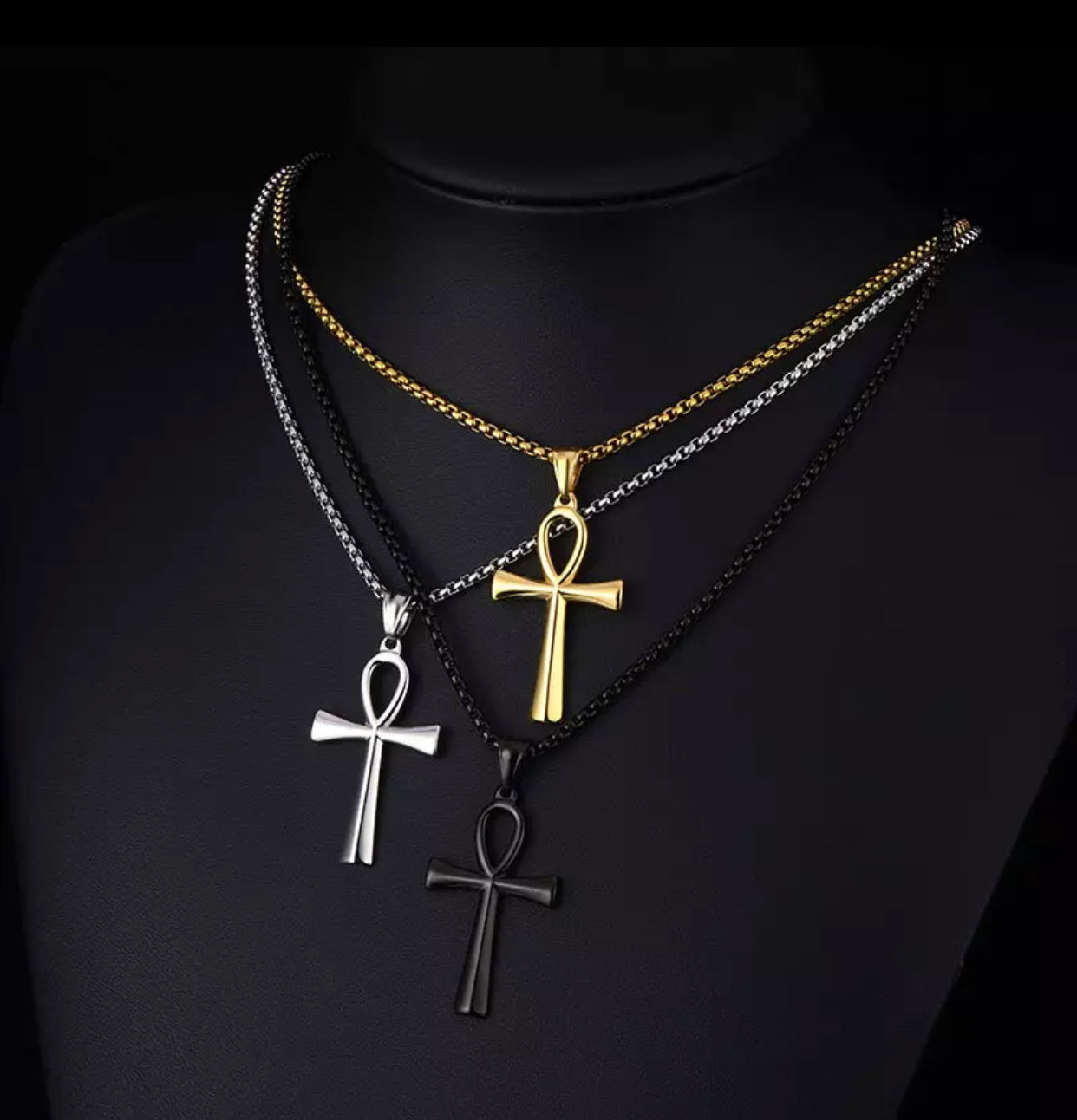 Ankh pendant and chain (medium)