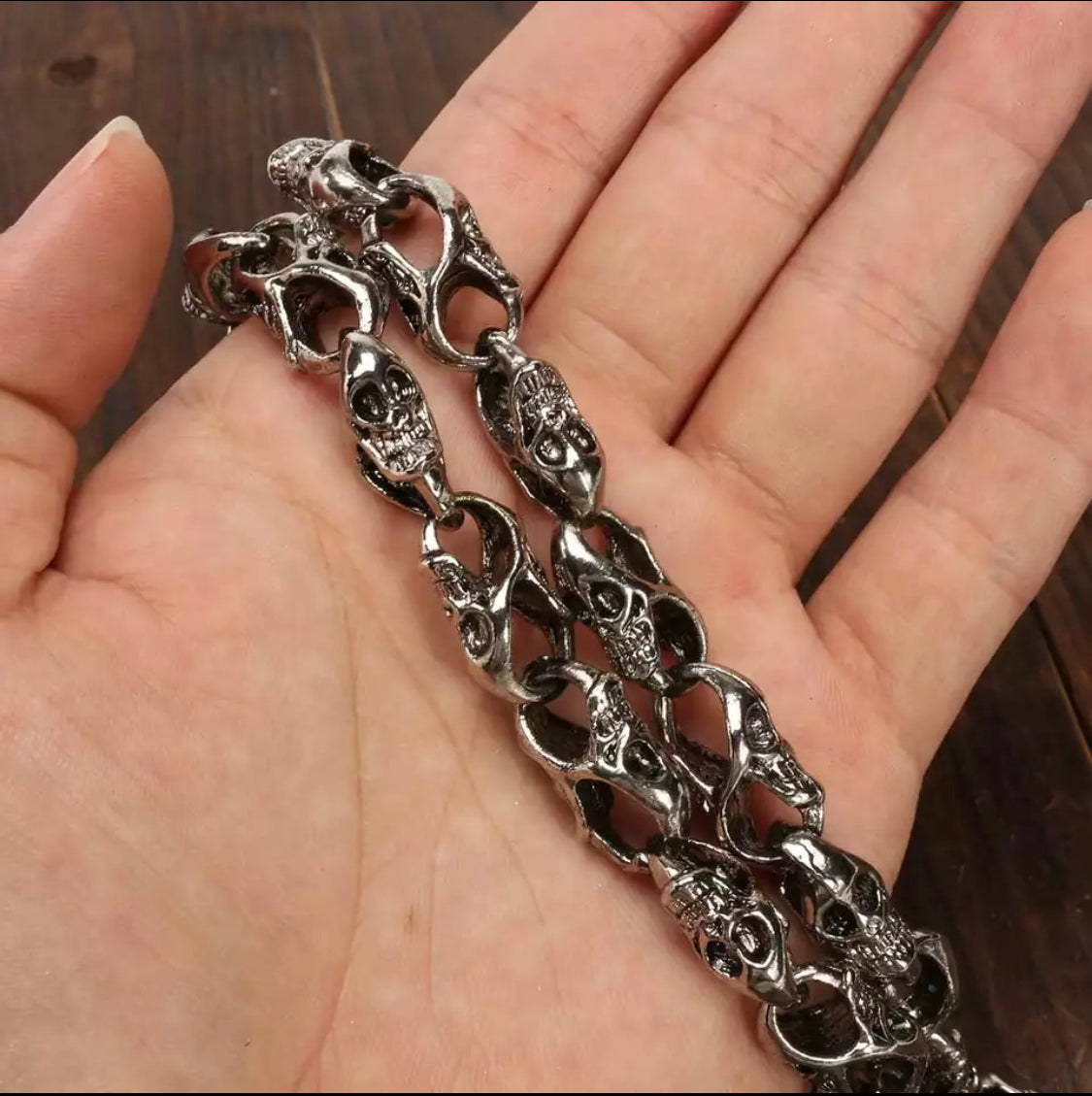 Wallet Chain, Road Warrior - Skulls Wallet Chain