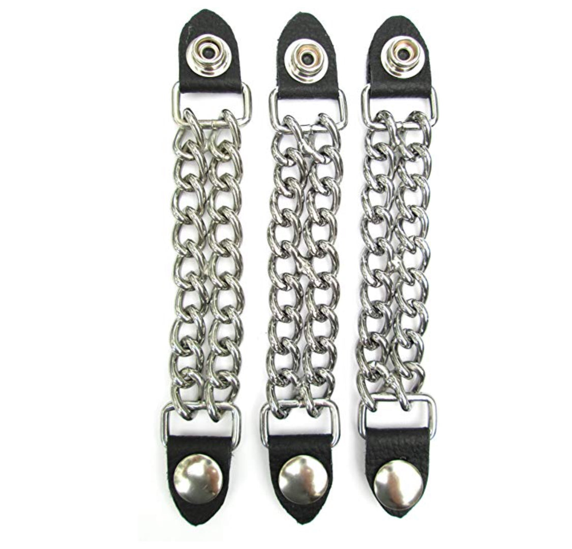 Silver Button Vest Extenders