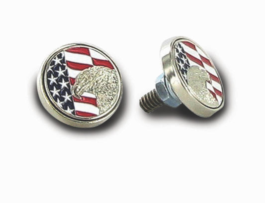 Flag & Eagle license plate bolts