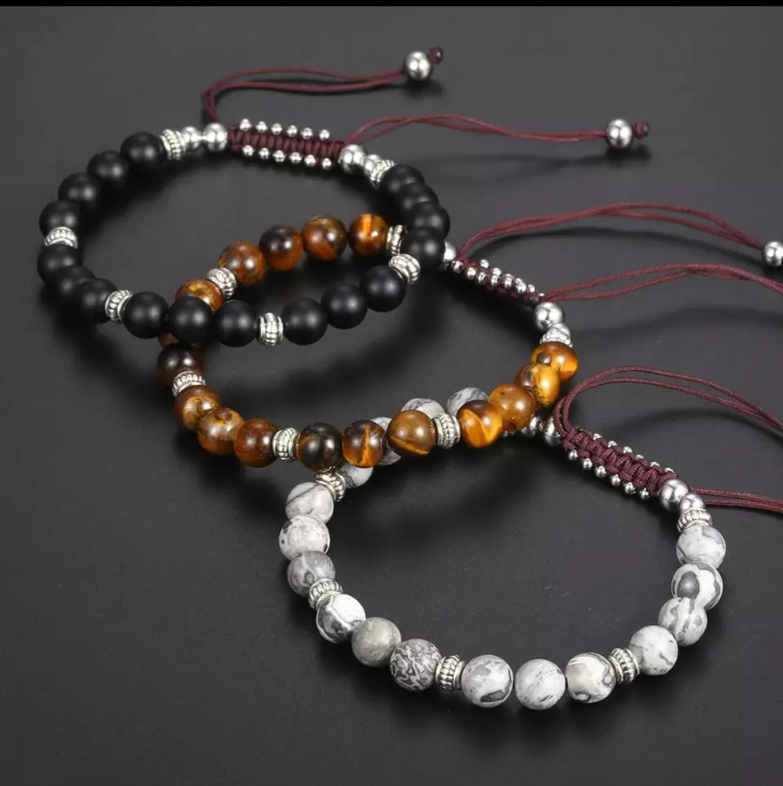 Natural Stone Adjustable Bracelet
