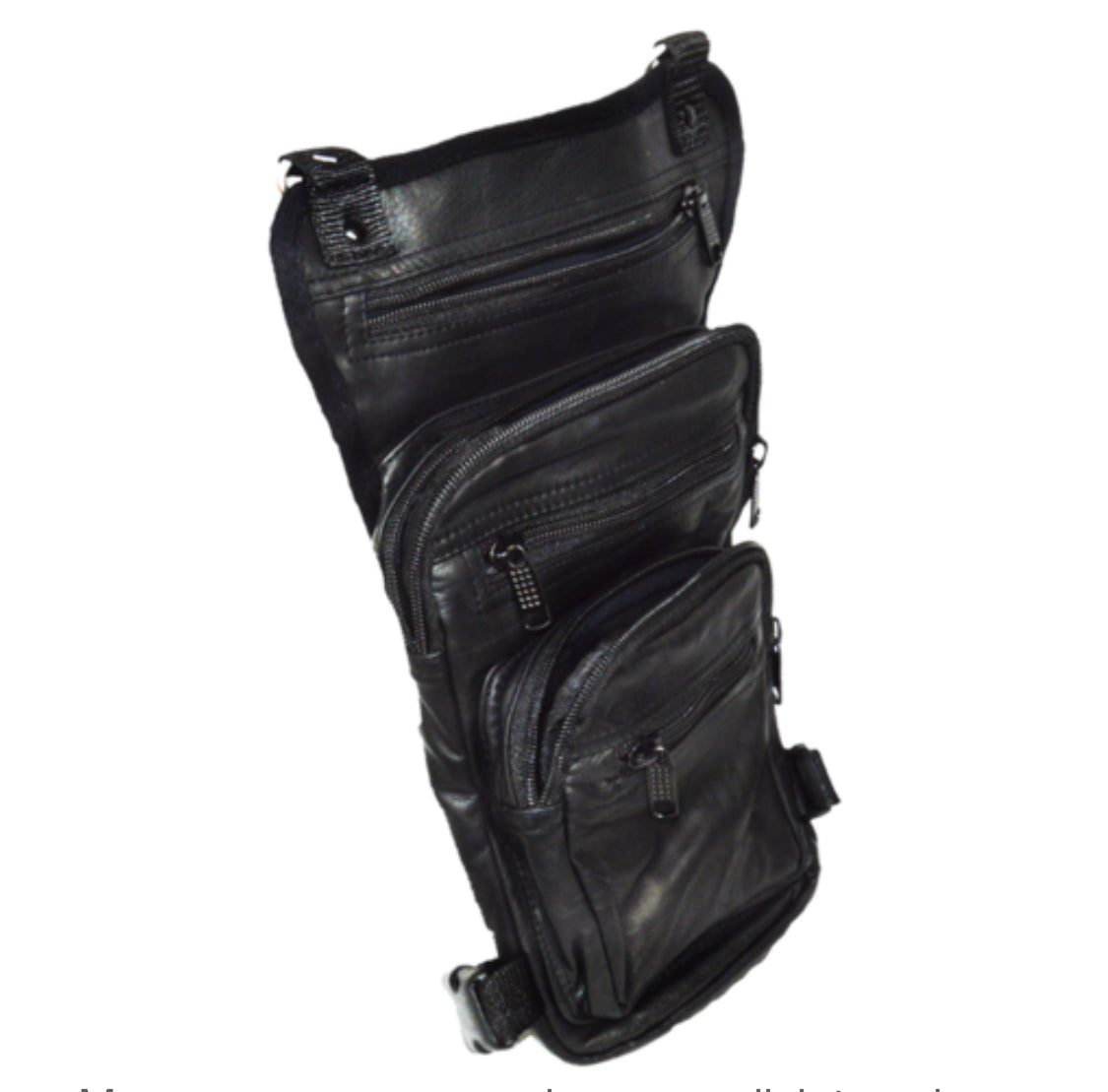 Leather Thigh Bag w/ Waist Belt and Concealed Gun Pocket