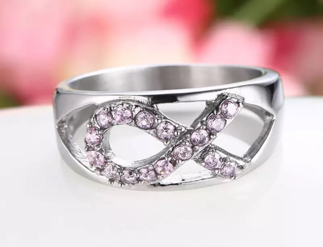 Ladies Cancer Awareness Ring