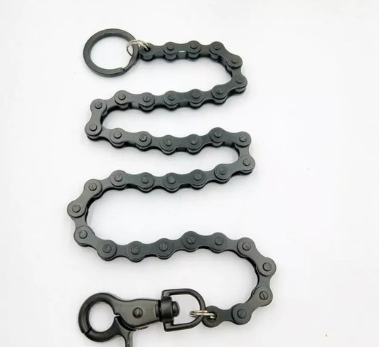 Matte Black Wallet Chain