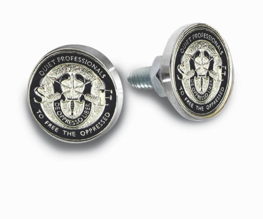 Special forces license plate bolts